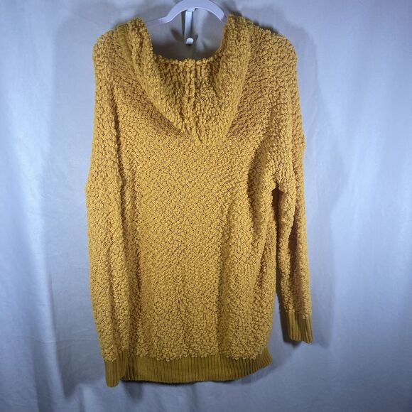 REBORN J yellow hooded pullover sweater M - Picture 7 of 10